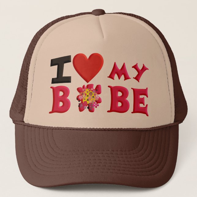 I love My Bobe Trucker Hat (Front)