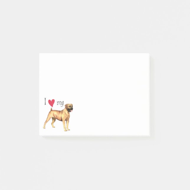 I Love my Boerboel Post-it Notes (Front)