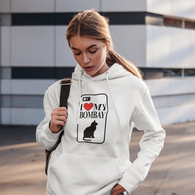 I Love My Bombay Cat Hoodie (Creator Uploaded)