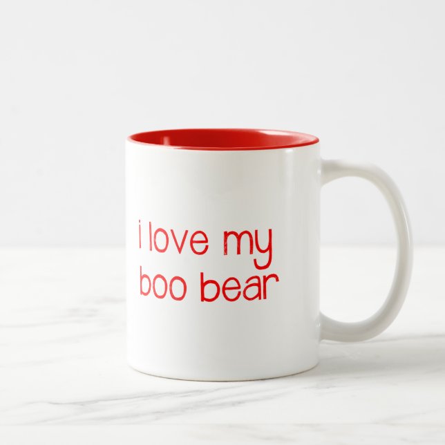 i love my boo bear mug - red (Right)