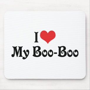 I Love My Boo Boo Mouse Pad