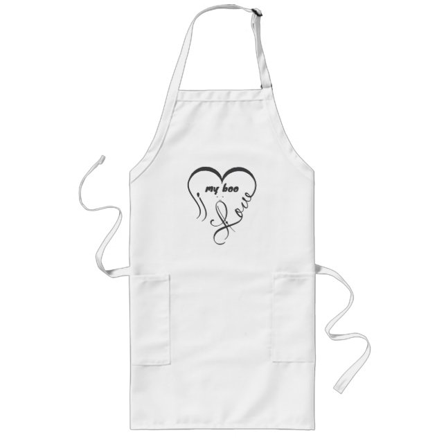 I Love My Boo • Forever & Always ^_^ Long Apron (Front)