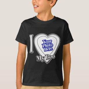 I Love My Boo With Your Photo T-Shirt
