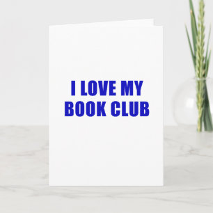 I Love My Book Club Card