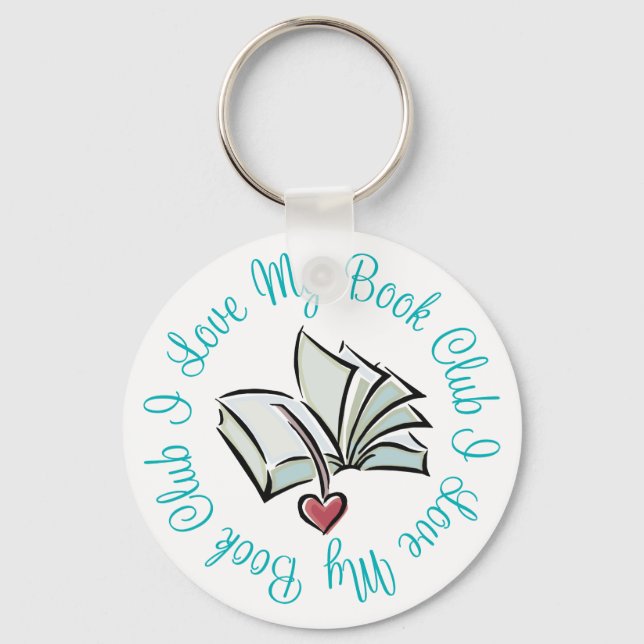 I Love My Bookclub Key Ring (Front)