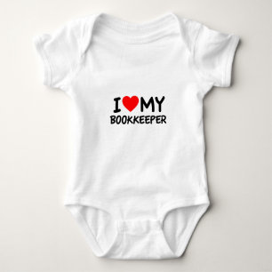 I love my bookkeeper baby bodysuit