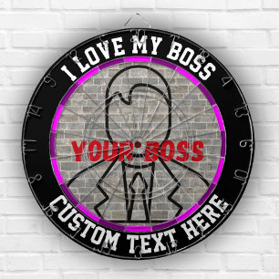 I love my boss dartboard fun game stress relief