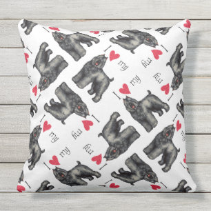 I Love my Bouvier Cushion