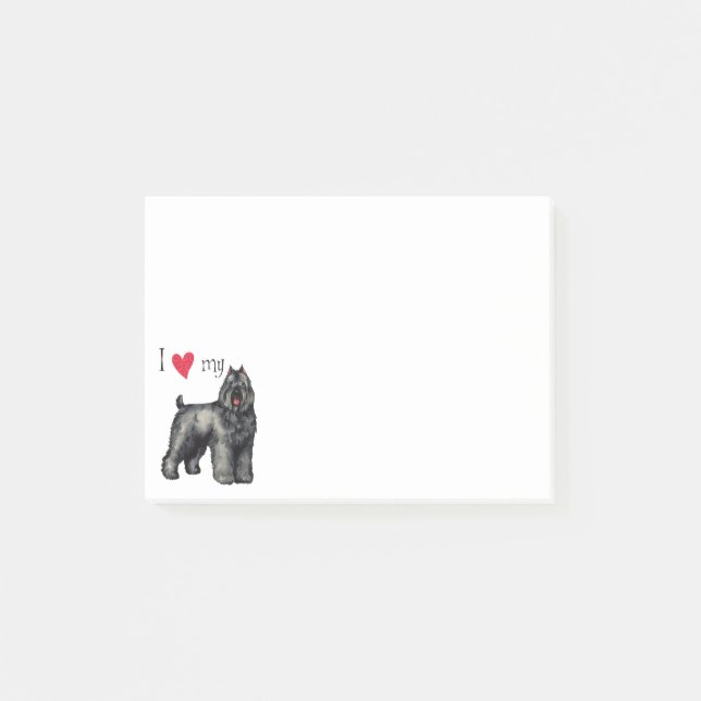 I Love my Bouvier Post-it Notes (Front)