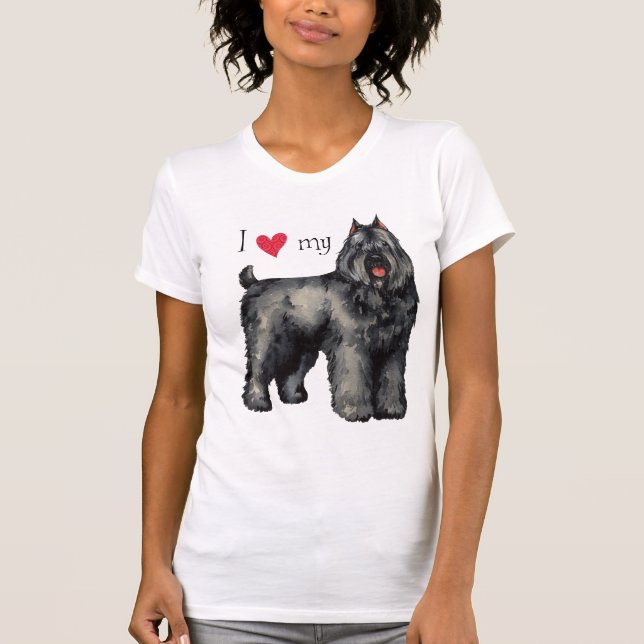 I Love my Bouvier T-Shirt (Front)
