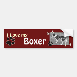 I love my Boxer Bumper Sticker