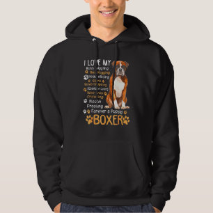 I Love My Boxer Dog Dogs Hoodie