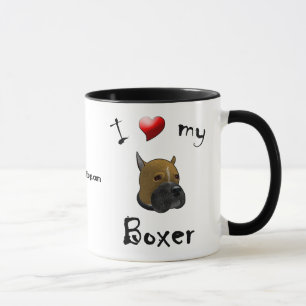 I Love My Boxer Mug