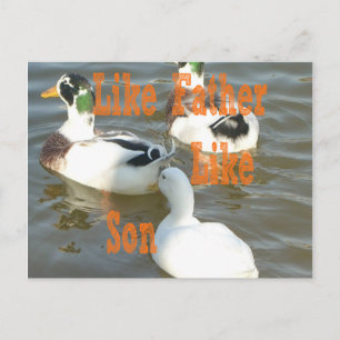 I love my Boy like father like son Postcard