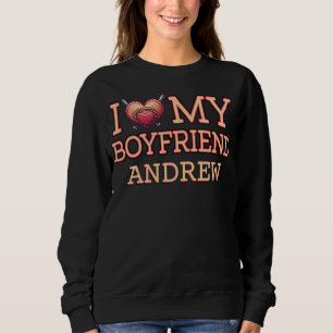 I love my Boyfriend Baseball Heart Sweatshirt