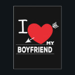 I Love My Boyfriend Birthday Anniversary Postcard<br><div class="desc">I Love My Boyfriend Birthday Anniversary Postcard. Wonderful design perfect for couples who love each other.
Grab this design as an Birthday,  Anniversary or Valentines Day gift for your boyfriend. 
This design is great for Valentines Day.</div>