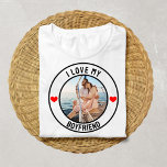 I Love My Boyfriend Custom Photo Gift For Him Her T-Shirt<br><div class="desc">I Love My Boyfriend Custom Photo Gift For Him Her T-Shirt</div>