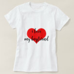 I Love My Boyfriend Cute Romantic Red Heart Trendy T-Shirt<br><div class="desc">Designed with cute red heart pattern and custom text "i love my boyfriend" which you may customise as you wish! Simple and cute design perfect for those who love their boyfriend!</div>