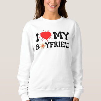 I love my boyfriend i heart bf valentine bf gift sweatshirt