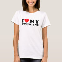 I Love My Boyfriend I Heart My Boyfriend BF White
