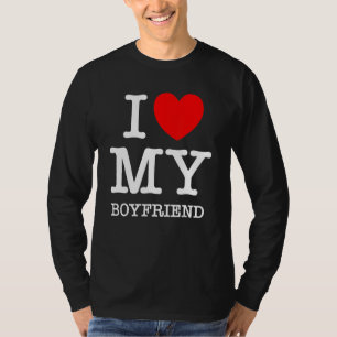 I Love My Boyfriend I Heart My Girlfriend GF Valen T-Shirt