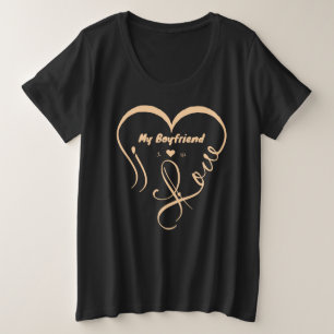I Love My Boyfriend I ♥ Us Plus Size T-Shirt