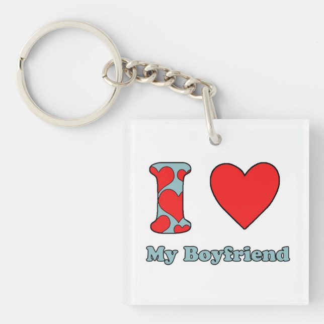 I love My Boyfriend Key Ring (Front)