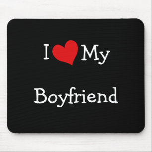 I Love My Boyfriend Mousepad