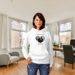 I love my boyfriend photo name hoodie<br><div class="desc">Add a name and a photo inside the heart shaped frame.</div>