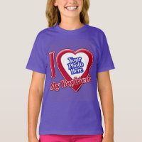I Love My Boyfriend Photo Red Heart Purple