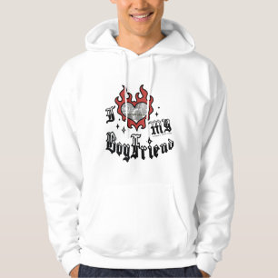 I Love My Boyfriend - Red - DingusDesign Hoodie