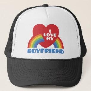 I Love My Boyfriend Trucker Hat
