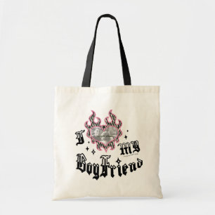 I Love My Boyfriend - Zebra - DingusDesign Tote Bag