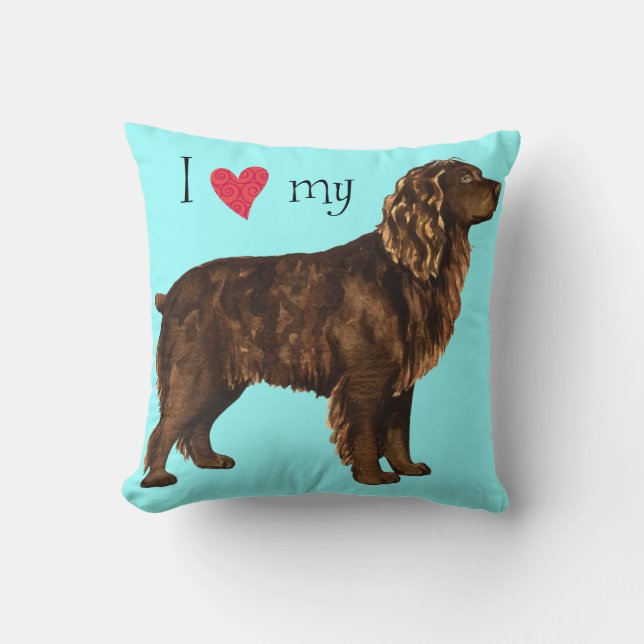 I Love my Boykin Spaniel Cushion (Front)
