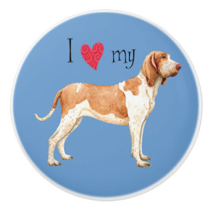 I Love my Bracco Italiano Ceramic Knob