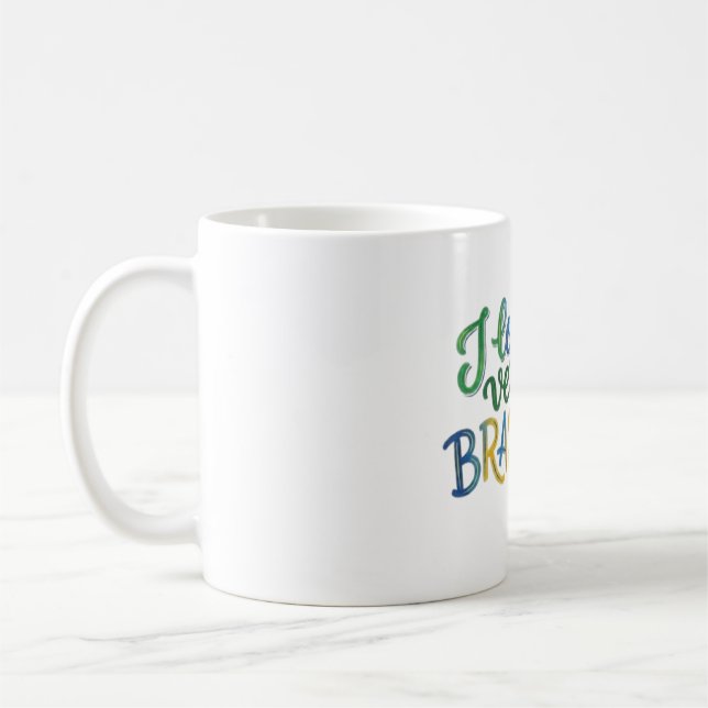 I Love My Brazilian Version Coffee Mug (Left)