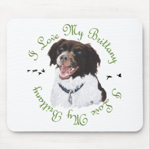 I Love My Brittany Mouse Pad