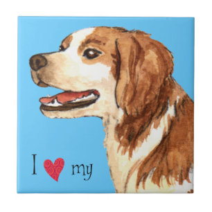 I Love my Brittany Tile