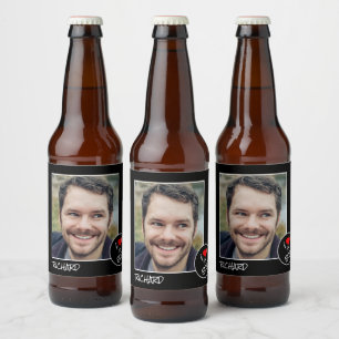 I Love My Bro, Custom Photo – Personalised Beer Bottle Label