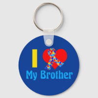 I Love My Brother Autism Awareness Blue