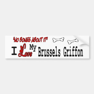 I Love My Brussels Griffon Bumper Sticker