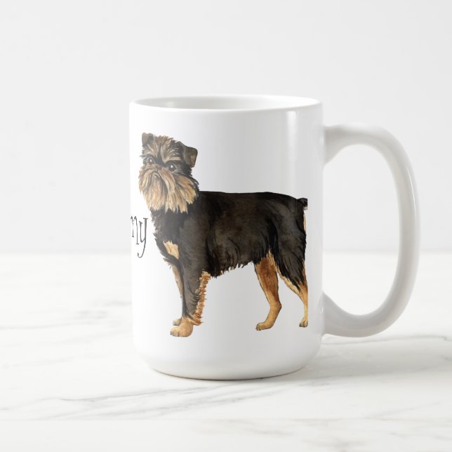 I Love my Brussels Griffon Coffee Mug (Right)