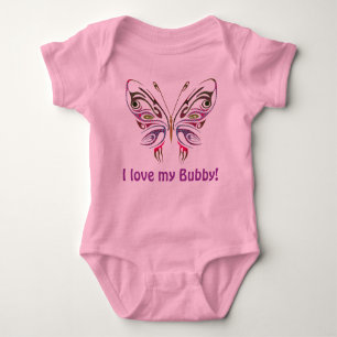 I Love My Bubby Personalised Baby Bodysuit