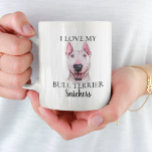I Love my Bull Terrier Dog monogram Coffee Mug<br><div class="desc">This design may be personalised in the area provided by changing the photo and/or text. Or it can be customised by clicking Personalise this Template and then choosing the click to customise further option and delete or change the colour of the background, add text, change the text colour or style,...</div>