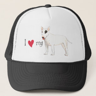 I Love my Bull Terrier Trucker Hat