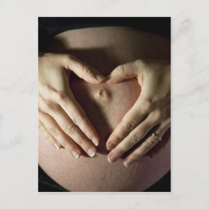 I Love My Bump Announcement Postcard