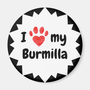 I Love My Burmilla Cat Magnet