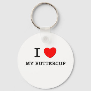 I Love My Buttercup Key Ring