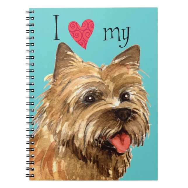 I Love my Cairn Terrier Notebook (Front)