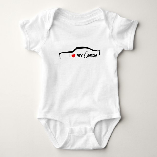 I Love My Camaro Baby Bodysuit (Front)